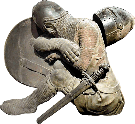Schlafender Wächter am Grab Christi, Frauenhausmuseum, Straßburg (um 1350)