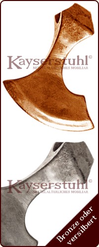 Axt-Anhänger "Bartaxt" (Bronze o. versilbert)