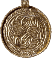 Originalfund des angelsächsischen Schlangen-Amuletts (British Museum)
