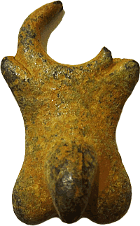 Römisches Amulett mit männlichen Genitalien, 1. bis 4. Jh. n. Chr.