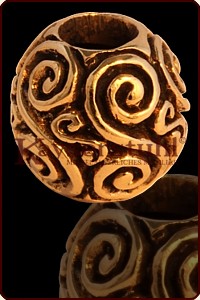 Keltische Bart- & Lockenperle Typ I (Bronze)