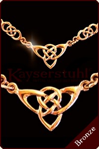 Collier "Celtic Trinity" mit Kette (Bronze) 