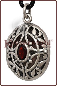 Mittelalterliches Medaillon "Œuf Rouge" (Silber)
