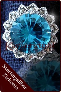 Mittelalterlicher Ring "Ciel Bleu" (Silber) 