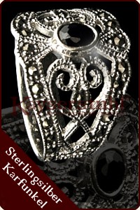 Mittelalterlicher Ring "Petit Noir" (Silber)
