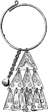 Schläfenring Replik Ohrhänger Silber Creolen Mittelalter Slaven 900-1000 n.Chr. 
