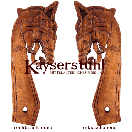 Wikinger-Schnitzerei "Gokstad-Drache", rechts oder links