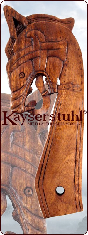 Wikinger-Schnitzerei "Gokstad-Drache", rechts oder links