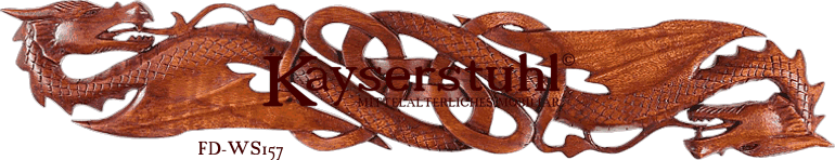 Wandrelief "Wyvern" mit zwei Drachen