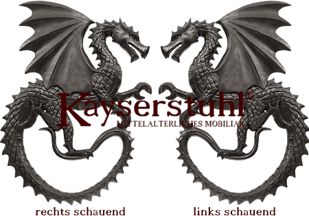 Geschnitzter Thorshammer "Widderhammer", schwarz