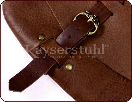 Frühmittelalterliche Gürteltasche in schwarz oder braun