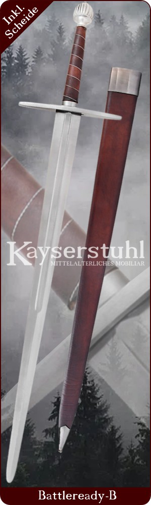 Langschwert 15. Jh. (BR-B) mit Scheide 