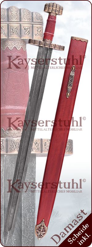Wikingerschwert "Haithabu" (Damaststahl)
