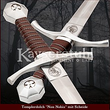 Templerolch "Non Nobis" mit Scheide