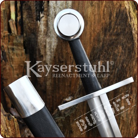 Schwert "Kreuzritter" mit Oktagonalknauf und Scheide