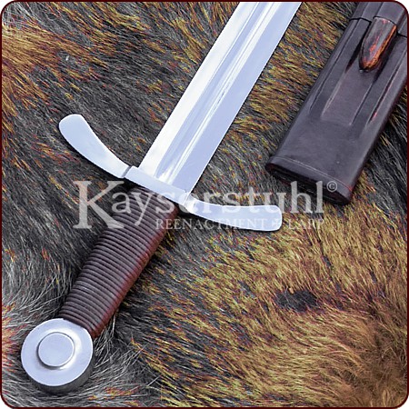 Scheibenknaufschwert "Kreuzritter" mit Scheide