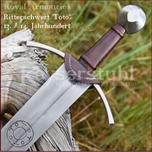 Ritterschwert "Toto" 13./14. Jhd mit Scheide