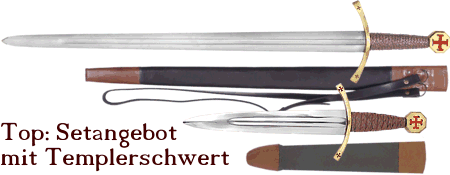 Setangebot: Templer Schwert und Dolch