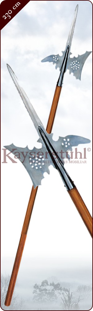 Deutsche Hellebarde mit Schaft