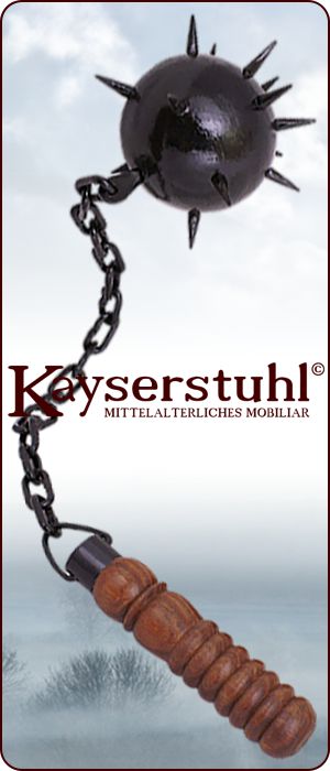 Morgenstern (Flegel) mit einer Kugel und Faustgriff