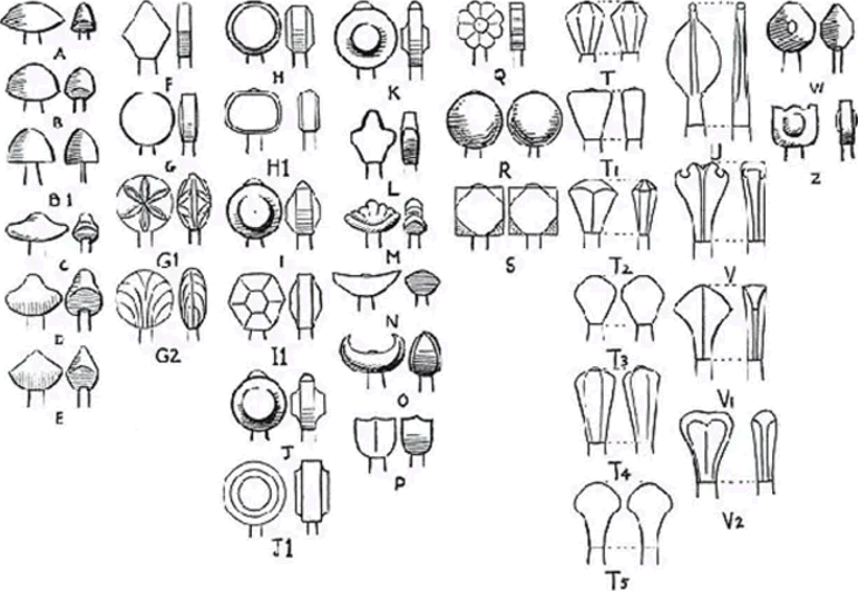 William Oakeshott`s Schwertknauf Klassifizierung (Pommel-Typologie)