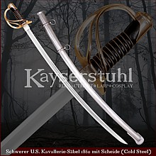 Schwerer U.S. Kavallerie-Säbel 1860 mit Scheide (Cold Steel)Schwerer U.S. Kavallerie-Säbel 1860 mit Scheide (Cold Steel)
