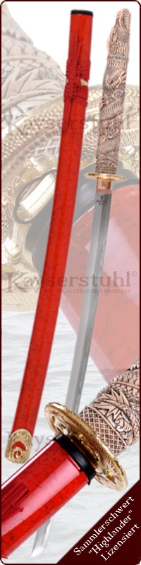 Highlander Katana "MacLeod", rot