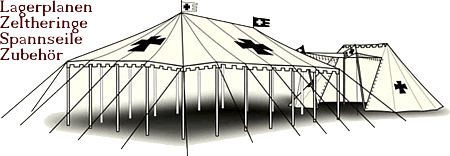 Möglicher Aufbau z.B. mit einer Plane 6x6m